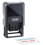 Datumstempel mit Text Eingegangen printy-dater 4750L1 selbstfärbend blau rot