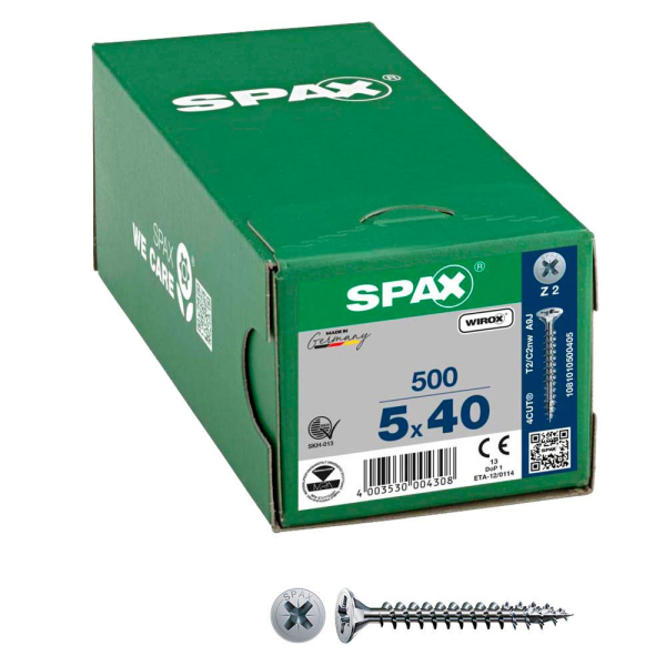 4003530004308 - Universalschrauben Z2 Senkkopf WIROX 1081010500405 5 mm x 40 mm 4003530004308 500 Stück 4003530004308 - Universalschrauben Z2 Senkkopf WIROX 1081010500405 5 mm x 40 mm 4003530004308 500 Stück
