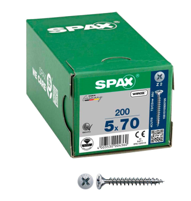 Universalschrauben Z2 Senkkopf WIROX 1081010500705 5 mm x 70 mm