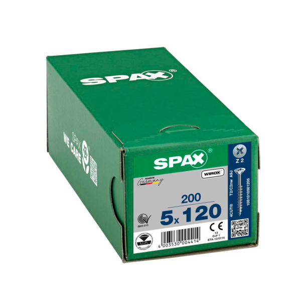 4003530004414 - Universalschrauben Z2 Senkkopf WIROX 1081010501205 5 mm x 120 mm 4003530004414 200 Stück 4003530004414 - Universalschrauben Z2 Senkkopf WIROX 1081010501205 5 mm x 120 mm 4003530004414 200 Stück