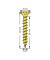 Universalschrauben Z2 Senkkopf YELLOX 1081020400305 4 mm x 30 mm