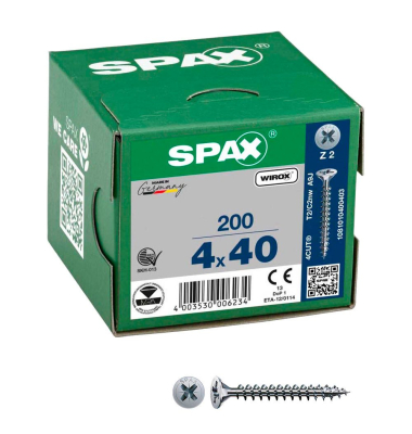 Universalschrauben Z2 Senkkopf WIROX 1081010400403 4 mm x 40 mm