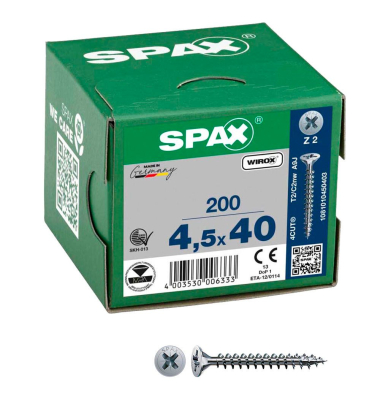 Universalschrauben Z2 Senkkopf WIROX 1081010450403 4,5 mm x 40 mm