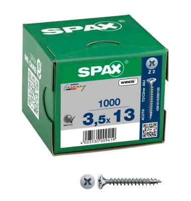 Universalschrauben Z2 Senkkopf WIROX 1081010350135 3,5 mm x 13 mm
