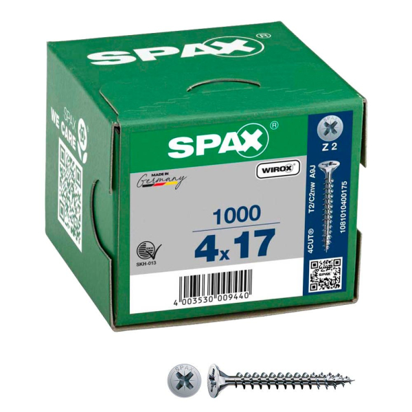 4003530009440 - Universalschrauben Z2 Senkkopf WIROX 1081010400175 4 mm x 17 mm 4003530009440 1000 Stück 4003530009440 - Universalschrauben Z2 Senkkopf WIROX 1081010400175 4 mm x 17 mm 4003530009440 1000 Stück