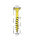 Universalschrauben Z2 Senkkopf YELLOX 0291020400505 4 mm x 50 mm