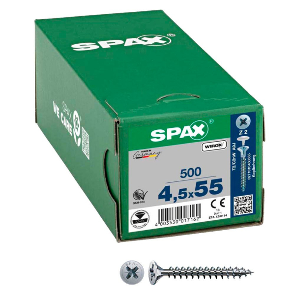 4003530017162 - Universalschrauben Z2 Senkkopf WIROX 0271010450555 45 mm x 55 mm 4003530017162 500 Stück 4003530017162 - Universalschrauben Z2 Senkkopf WIROX 0271010450555 45 mm x 55 mm 4003530017162 500 Stück