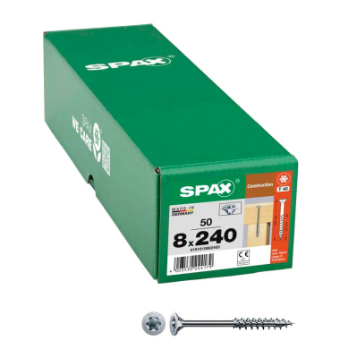 Holzbauschrauben T40 Senkkopf WIROX 0191010802405 8 mm x 240 mm