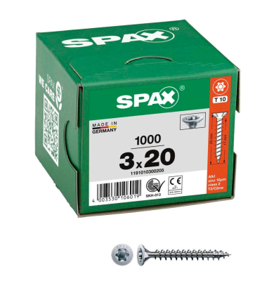 Universalschrauben T10 Senkkopf WIROX 1191010300205 3 mm x 20 mm