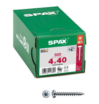 Universalschrauben T20 Halbrundkopf WIROX 0201010400405 4 mm x 40 mm