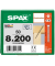 Holzbauschrauben T40 Senkkopf WIROX 1201010802005 8 mm x 200 mm