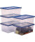 Aufbewahrungsbox 100135772, Kunststoff transparent/blau