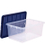 Aufbewahrungsbox 100135772, Kunststoff transparent/blau