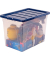 Aufbewahrungsbox 100135773, Kunststoff transparent/blau