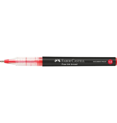 Free Ink Tintenroller grau 1,5 mm, Schreibfarbe: rot