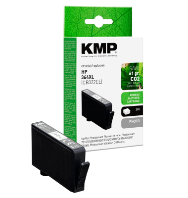  Foto schwarz Druckerpatrone kompatibel zu HP 364XL (CB322EE)