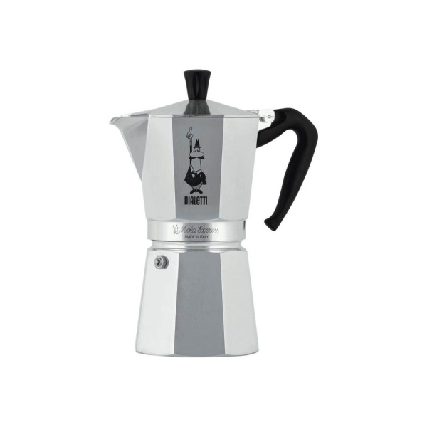 8006363011662 - Moka Express - Moka pot - 0775 l - Aluminium - Schwarz - Aluminium - 12 Tassen - Moka Expr