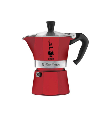 Moka Express 1 Espressokocher rot, 1 Tasse