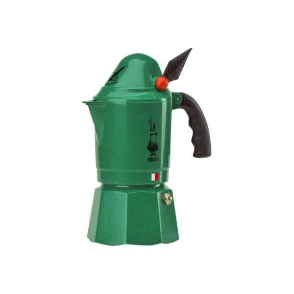 8006363027625 - Moka Break Alpina - Mokka-Kanne - Grün - Aluminium - 3 Tassen - 140 mm - 90 mm