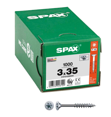 Universalschrauben T10 Senkkopf WIROX 0191010300355 3 mm x 35 mm