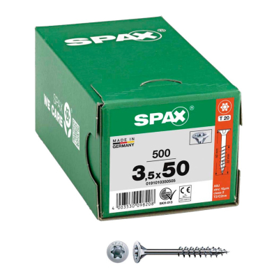 Universalschrauben T20 Senkkopf WIROX 0191010350505 3,5 mm x 50 mm