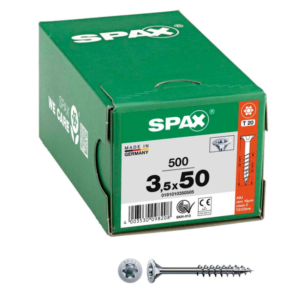 4003530098208 - Universalschrauben T20 Senkkopf WIROX 0191010350505 35 mm x 50 mm 4003530098208 500 Stück 4003530098208 - Universalschrauben T20 Senkkopf WIROX 0191010350505 35 mm x 50 mm 4003530098208 500 Stück