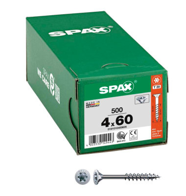 Universalschrauben T20 Senkkopf WIROX 0191010400605 4 mm x 60 mm