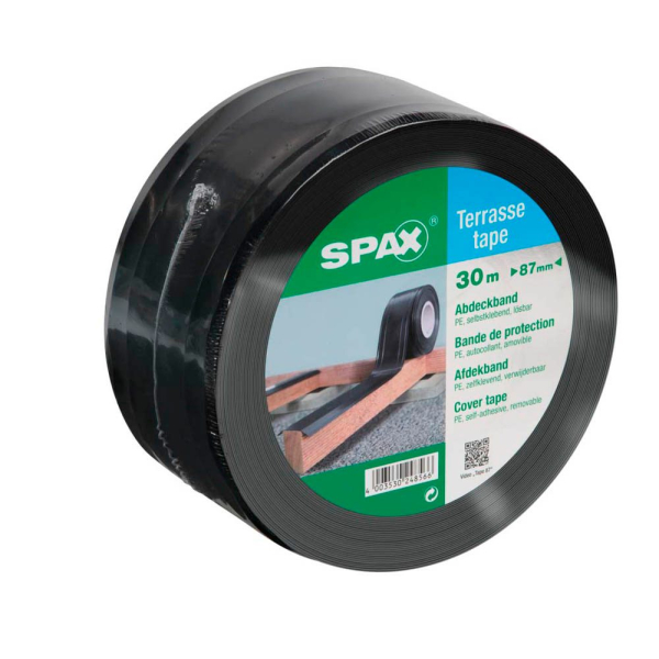 4003530248566 - Terrassen-Tape Gewebeband schwarz 870 mm x 300 m 4003530248566 SPAX 4003530248566 - Terrassen-Tape Gewebeband schwarz 870 mm x 300 m 4003530248566 SPAX