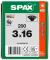 Universalschrauben T10 Senkkopf BLAX 1191040300163 3 mm x 16 mm