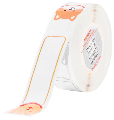 Etikettenrolle für Etikettendrucker weiß, 14 x 50 mm, 1 x 130 Etiketten