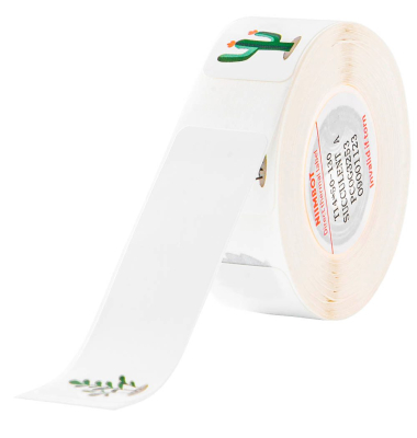 Etikettenrolle für Etikettendrucker weiß, 14 x 50 mm, 1 x 130 Etiketten