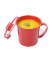 Mikrowellen-Suppentasse 11,9 cm hoch rot 656,0 ml