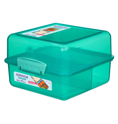 Brotdose Lunch W&uuml;rfel, 00031735, farbig sortiert, ohne, 1,4 L