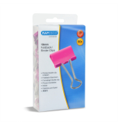 Foldbackklemmer 19mm 1491 pink 80St