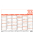 Plakatkalender 907-0000, 6 Monate / 1 Seite, 29,7x21cm (A4 quer), 2026