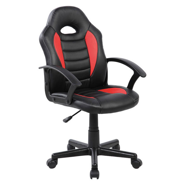 Maul Gaming Stuhl BASIC, rot/schwarz / schwarz, mit Armlehnen, bis 100kg, ohne Kopfstütze 8427951912206 Maul