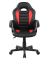 Gaming Stuhl BASIC, rot/schwarz / schwarz, mit Armlehnen, bis 100kg, ohne Kopfst&uuml;tze