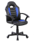 Gaming Stuhl BASIC, blau/schwarz / schwarz, mit Armlehnen, bis 100kg, ohne Kopfst&uuml;tze