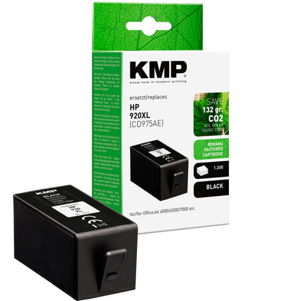 4011324001235 -  schwarz Druckerpatrone kompatibel zu HP 920XL (CD975AE) 4011324001235 KMP