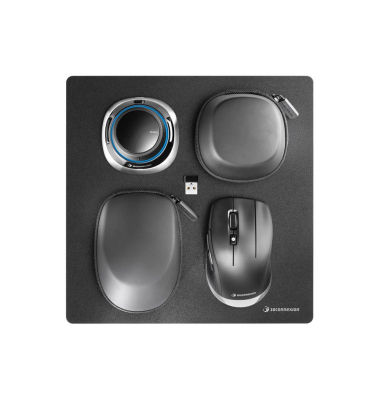 SpaceMouse Wireless Kit 2 Maus kabellos schwarz, silber