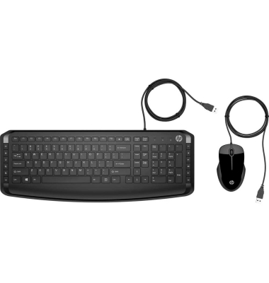 Pavilion 200 Tastatur-Maus-Set kabelgebunden schwarz