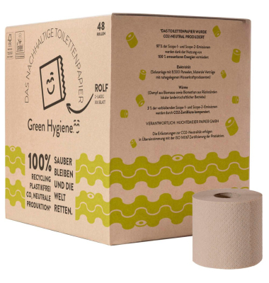Toilettenpapier  ROLF, naturbraun, 