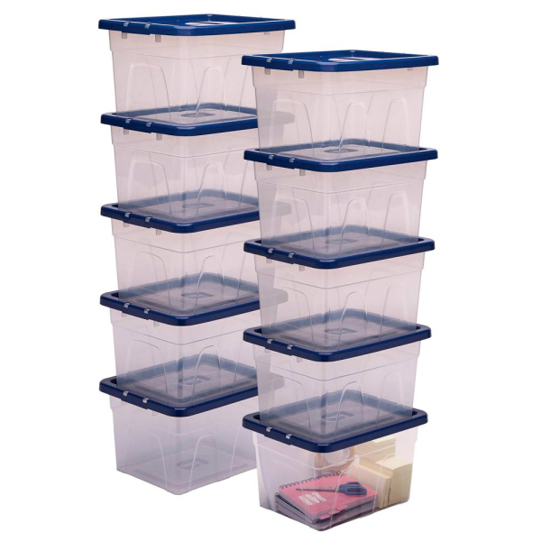 0043859804849 - 10 Aufbewahrungsboxen 220 l transparent blau 320 x 400 x 245 cm 0043859804849 10 Stück 0043859804849 - 10 Aufbewahrungsboxen 220 l transparent blau 320 x 400 x 245 cm 0043859804849 10 Stück