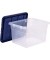 Aufbewahrungsbox 100135771, Kunststoff transparent/blau