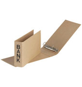 Bankordner 40801-11, A6 quer Karton braun