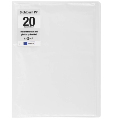 Sichtbuch 21009-19, transparent, A4, Polypropylen(PP)