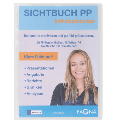 Sichtbuch 21011-19, transparent, A4, Polypropylen(PP)