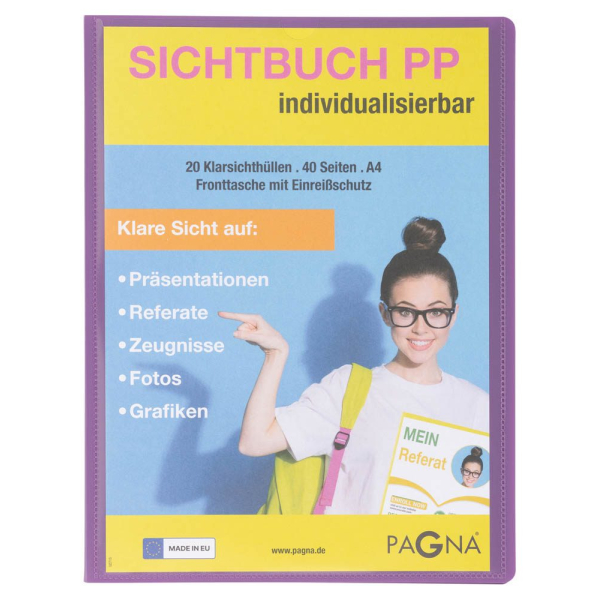 4009212065469 - School Sichtbuch DIN A4 20 Hüllen lila 4009212065469 Pagna 4009212065469 - School Sichtbuch DIN A4 20 Hüllen lila 4009212065469 Pagna