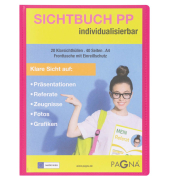 Sichtbuch 21013-34, dunkelrosa, A4, Polypropylen(PP)