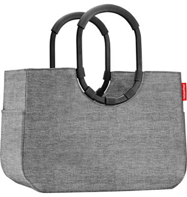 Einkaufskorb loopshopper L Kunstfaser twist silver
